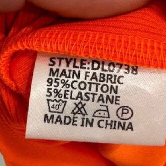 {BY.DYLN} Kendall Dress in Orange NWT - Picture 9 of 9